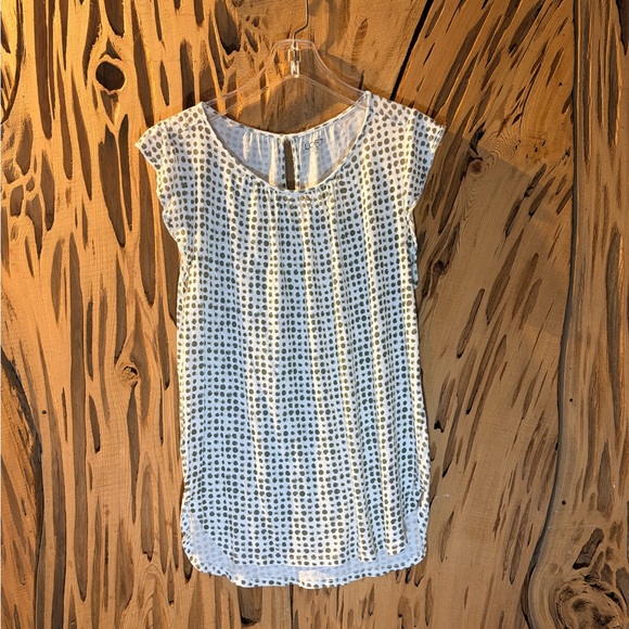 LOFT Tops - Loft Green and White Polka Dot Women's Top. Size: S